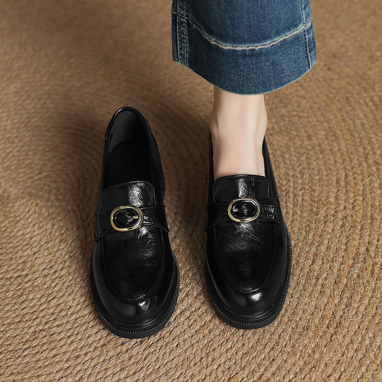Women's Chunky Heel Round Toe Flat Shoes Spring 2025 - Style c.html
